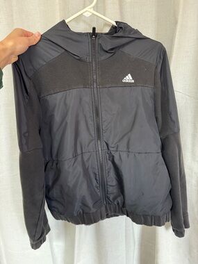 adidas Women’s Medium Black Hooded Performance Jacket